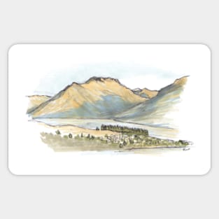 Bayonet Peaks - Lake Wakatipu Sticker